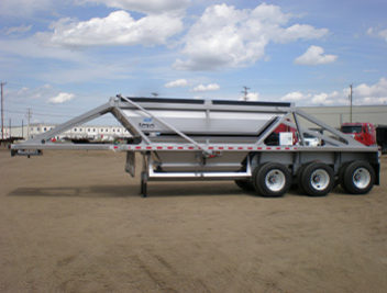 Bottom dump trailer available to rent