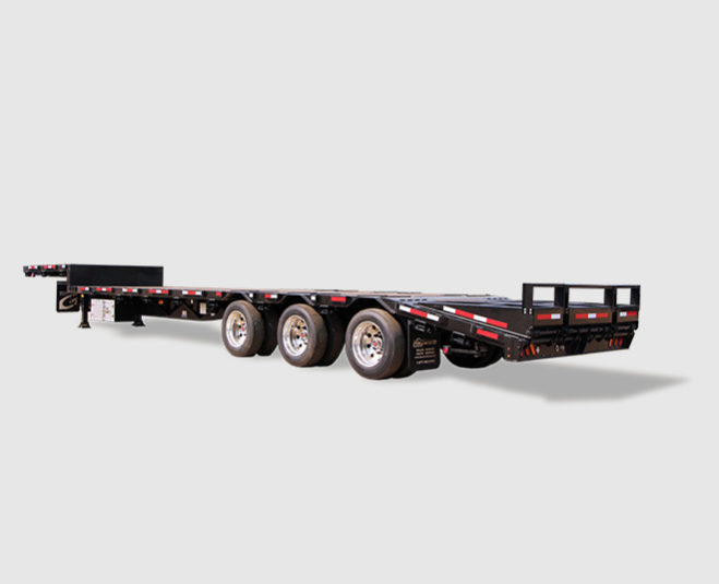 Gincor step deck with beavertails trailer available to purchase.