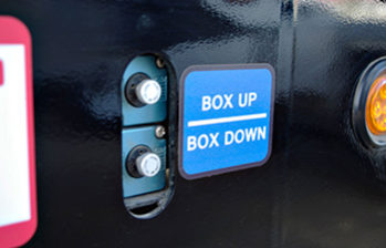 Centerline B-Train Side Dump box controls