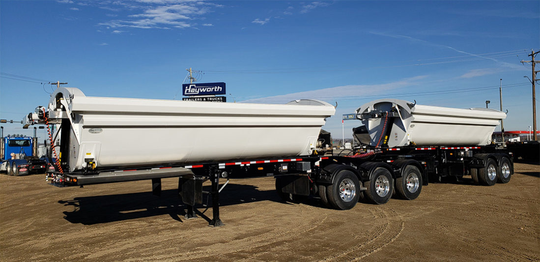 Centerline B-Train Side Dump Trailer - Hayworth Equipment Sales, Edmonton