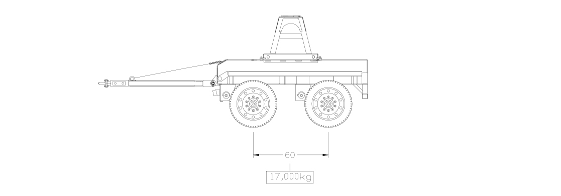 K-Line Two Axle Crane Dolly Dimensions