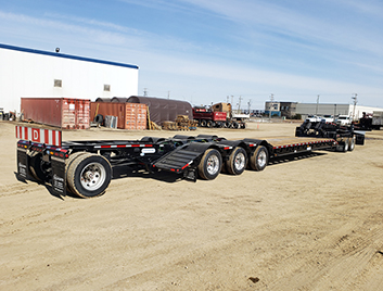 55 ton heavy haul trailers available to rent.